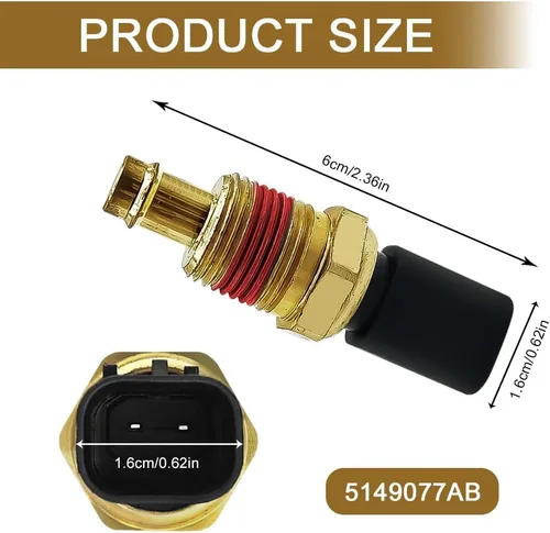 Vista 2 de Sensor de temperatura del refrigerante del motor, Sensor de temperatura del aceite, Sensores de termostato de temperatura del agua, Accesorios