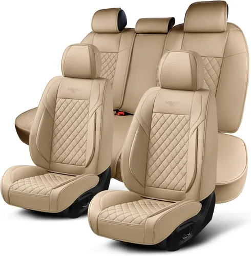 Vista 16 de Fundas de Asiento de Automóvil Accesorios Asiento Delantero Protector de Cojín de Cuero Transpirable Impermeable Funda de Asiento para Automóviles