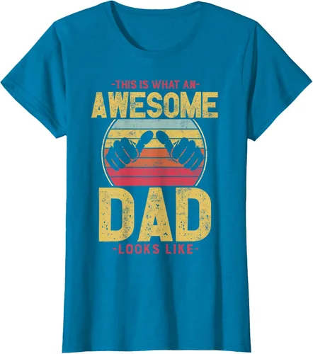 Vista 35 de This is what a awesome dad looks like T-Shirt, Negro