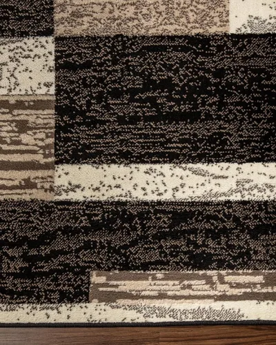 Vista 6 de Superior - Alfombra de pasillo, reverso de yute, moderna, geométrica, para dormitorio, oficina, sala de estar, entrada, suelo de madera dura