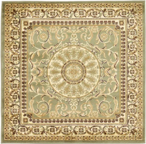 Vista 26 de Unique Loom colección Versailles - Alfombra de área con patrón de medallón, motivo floral; estilo tradicional clásico