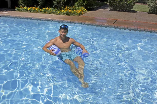 Vista 4 de Poolmaster Piscina Agua Hamg Mock Lounge, Azul