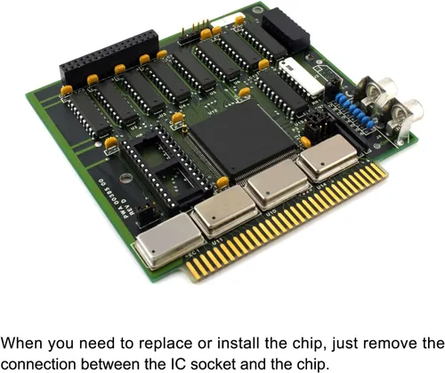 Vista 5 de Adaptador de enchufe de chip IC DIP para soldadura [para placa de circuito PCB] - Paso de 0.100 in, 24 pines redondos, 10 piezas