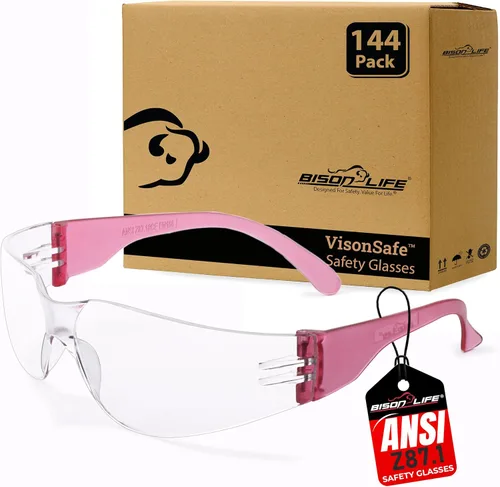 Vista 18 de Lentes de seguridad con protección envolvente resistente a arañazos, lente de policarbonato resistente a impactos ANSI Z87.1 Scratch & Impact