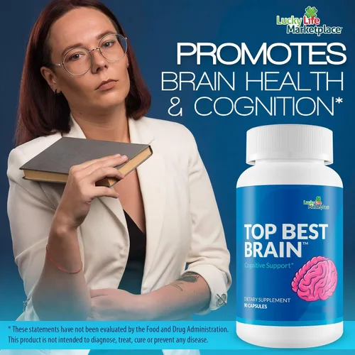Vista 5 de Top Best Brain - Suplemento de apoyo cognitivo para la memoria, la concentración y la claridad mental - Promueve una mejor concentración, cognición