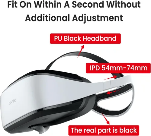 Vista 4 de DPVR E3 Series PC Tethered VR Headset (E3-C Hardband)