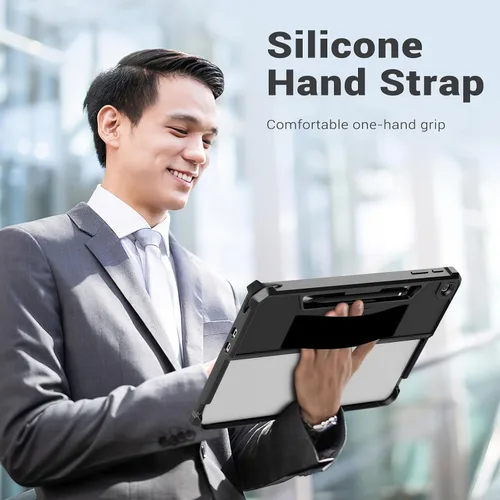 Vista 8 de MoKo - Funda protectora resistente todo en uno para Microsoft Surface Pro de 12 pulgadas lanzada en 2025, con soporte trasero para bolígrafo