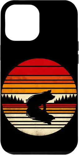 Vista 6 de Funda para iPhone 15 Pig Sunset Retro Style Safari Vintage 70s