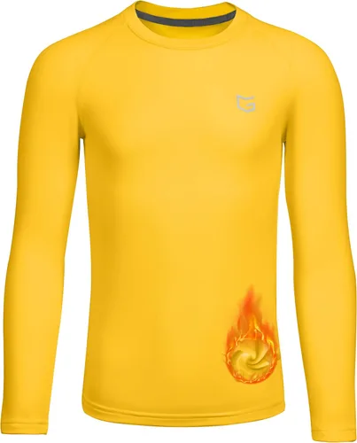 Vista 10 de G Gradual Camiseta Térmica de Compresión para Niños Jóvenes de Manga Larga con Forro Polar Camiseta Interior para Niños Fútbol Americano Béisbol
