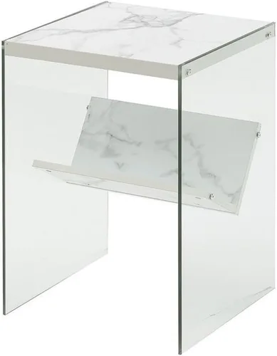 Vista 7 de Mesa auxiliar Soho, de Convenience Concepts, Madera, Gris(Weathered Gray)