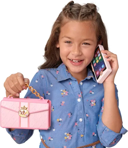 Vista 2 de Disney Princess Style Collection - Funda de mano con espejo, brillo de labios para niñas, sonidos realistas y luz
