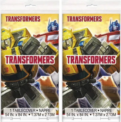 Vista 4 de Unique Transformers - Mantel rectangular de plástico para mesa, 54 x 84 pulgadas, 1 unidad