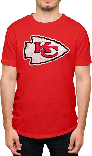 Vista 34 de Hybrid Sports NFL - Distressed Team Logo - Officially Licensed Adult Short Sleeve Fan Tee for Men & Women