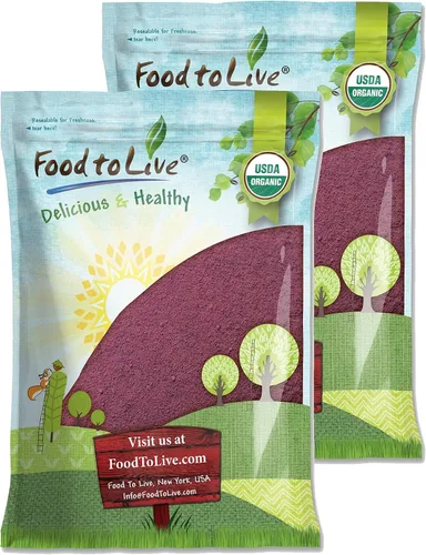 Vista 8 de Food to Live Jugo de saúco negro orgánico en polvo, 6 onzas, sin OMG, hecho de bayas secas crudas, sin sulfuro, vegano, a granel, ideal