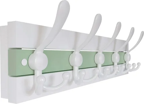 Vista 32 de SKOLOO Perchero de pared montado en la pared de estilo rústico: Perchero de pared de pino de madera auténtica de 40,6 cm de orificio a orificio