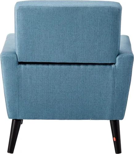 Vista 4 de Christopher Knight Home Sienna Mid-Century - Silla de club de tela moderna, color azul