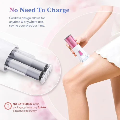 Vista 4 de Depiladora facial para mujeres, depiladora para mujer, deslizamiento suave, dispositivo de depilación para cara, piernas, brazos y axilas, removedor