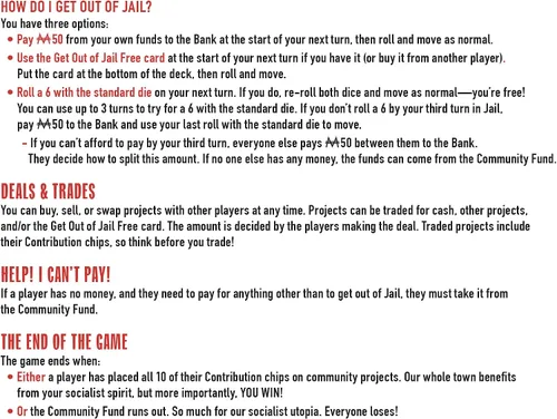 Vista 5 de Monopoly Socialism - Juego de mesa. Parody Adult Party Game