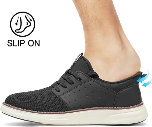 Vista 2 de Zapatos casuales de moda para hombre, fáciles de poner, cómodos, ligeros, para caminar