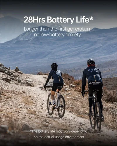Vista 2 de XOSS G Gen2 - Computadora de bicicleta con GPS inalámbrica, Bluetooth IPX7, impermeable, velocímetro y odómetro de bicicleta recargable con pantalla