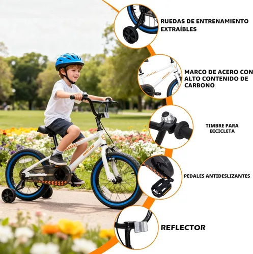 Vista 4 de WEIZE Kids Bike, 16 20 Inch Children Bicycle for Boys Girls Ages 4-12 Years Old, Rider Height 41-62 Inch, Coaster Brake, Multiple Color Options