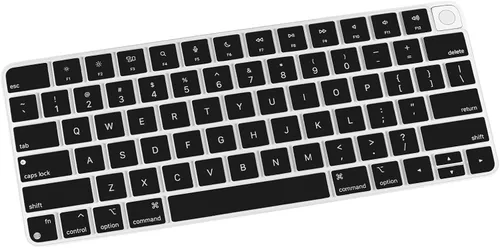 Vista 11 de Allinside Cubierta transparente para teclado Apple Magic (MLA22LL/A) con diseño de EE. UU