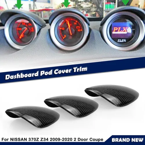 Vista 4 de Cubierta de cápsula de calibre para fibra de carbono Nissan 370Z Z34 Coupé 20090-2020