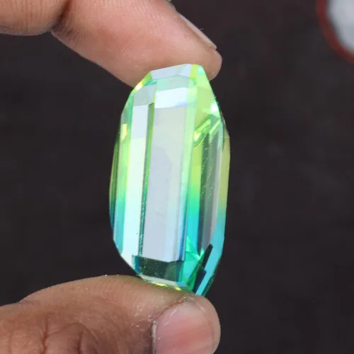 Vista 4 de REAL-GEMS Perfecto para Pandent Multicolor Ametrine Mix Forma Translúcido Piedra Preciosa Suelta