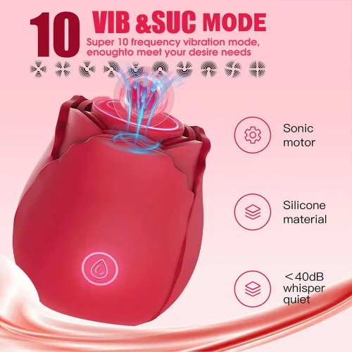 Vista 3 de Herramienta para adultos de Rose para mujeres, juguetes para parejas