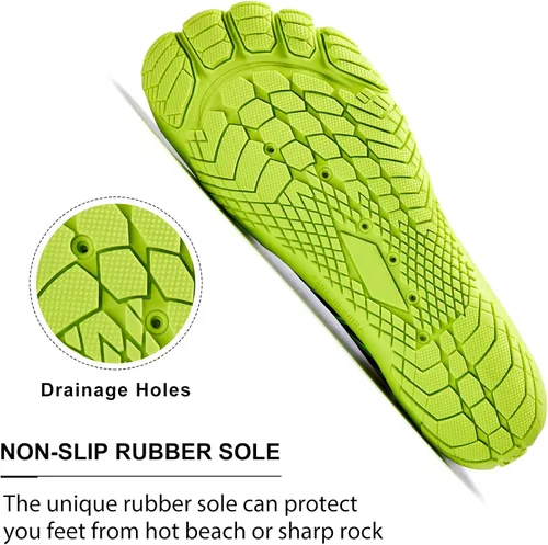 Vista 5 de HIITAVE - Zapatos acuáticos y con sensación de pies descalzos para hombre, calcetines acuáticos de secado rápido para deportes al aire libre