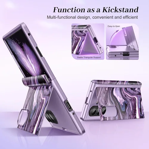Vista 6 de GVIEWIN Funda para Z Fold 7 con Protector de Pantalla HD Integrado [Compatible con Magsafe][Soporte Oculto] Protección Magnética de Cuerpo Completo