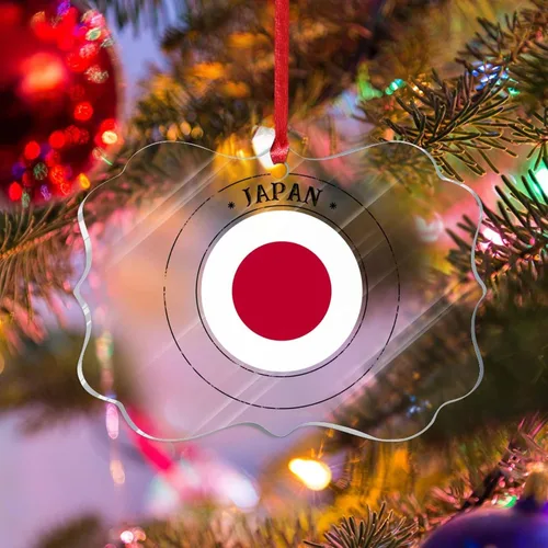 Vista 8 de Adorno de silueta de bandera de Islandia para decoración del árbol de Navidad, bandera nacional, recuerdo divertido de Navidad, decoración colgante