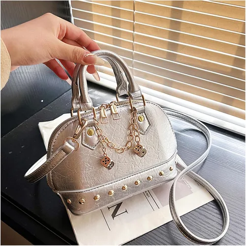 Vista 8 de Bolso tote para mujer, mochilas de cuero, bolso cruzado, bolso para boda, baile, fiestas, trabajo, viajes (estilo 517)