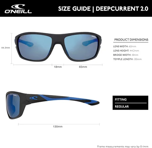 Vista 6 de O'NEILL DEEPCURRENT 2.0 - Gafas de sol polarizadas para hombre, protección UV400, 2.559 in, lentes de espejo