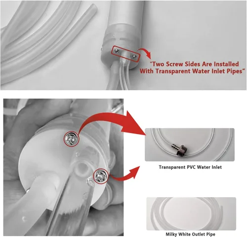 Vista 2 de Mini bomba de agua portátil recargable Multifuncional automático simple tanque de peces intercambiador de agua, piso, bomba de agua de balcón
