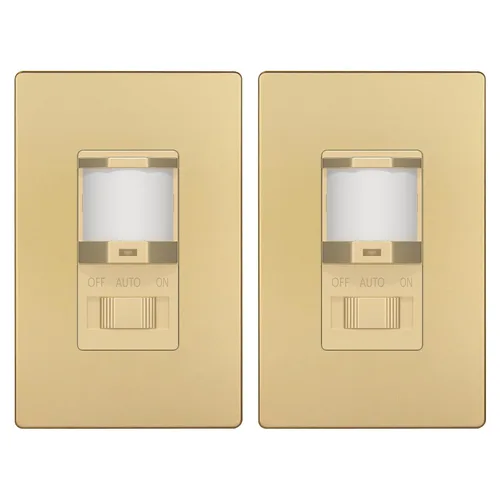 Vista 9 de TOPGREENER Interruptor de luz con sensor de movimiento PIR de ocupación/vacante, función de aprendizaje, no neutro no requiere tierra, 200 W