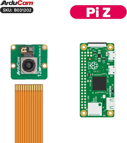 Vista 5 de Arducam para Raspberry Pi Cámara Módulo 3, 12MP IMX708 120 ° (D) Cámara Gran Angular Pi V3