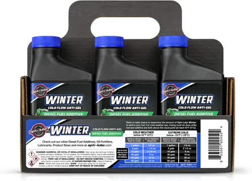 Vista 2 de Opti-Lube Fórmula de invierno Aditivo para combustible diesel anti-gel: botellas de 8 onzas (paquete de 6)