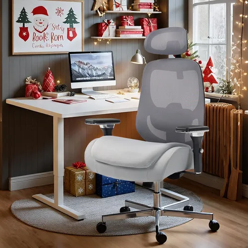 Vista 9 de Silla de Oficina Grande y Alta de 750 LBS, Silla Ejecutiva de Servicio Pesado con Brazos 4D, Silla Ergonómica de Escritorio para Computadora