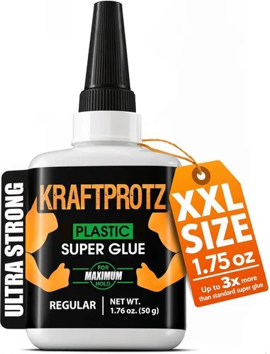 Vista 8 de Gel de plástico Super Glue 1.75 oz - Acrílico PVC ABS Crafts Adhesivo