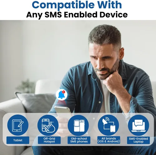 Vista 4 de Alarma con sensor de movimiento Wi-Fi Kini y alerta de manipulación - App, SMS y alertas de correo electrónico instantáneas, cajas fuertes