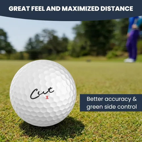 Vista 5 de Pelotas de golf azul cortadas, 4 piezas de uretano (una docena)