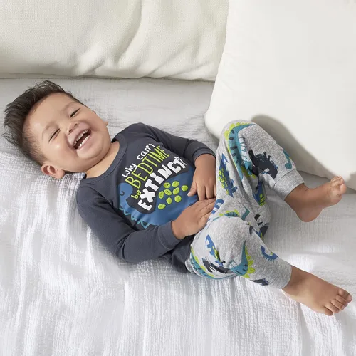 Vista 6 de Gerber Baby Boys' Toddler Snug Fit 4-Piece Pajama Set