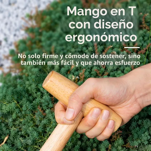 Vista 4 de FLORA GUARD - Herramienta de jardín para semillas, de acero con mango de madera
