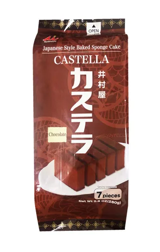 Vista 3 de Imuraya Bizcocho horneado precortado estilo japonés 9.8oz, 7 piezas (queso)