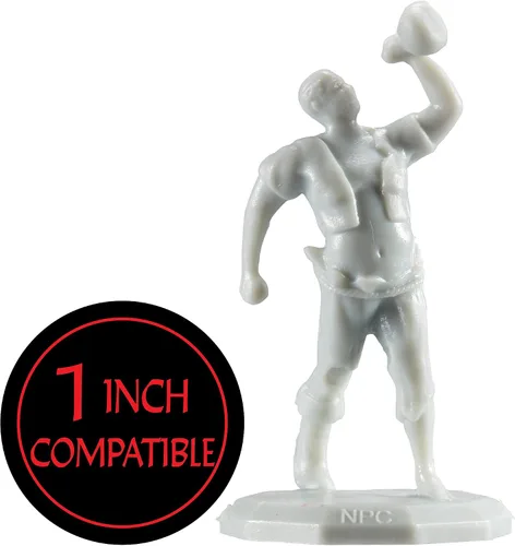 Vista 2 de Monster Protectors Townsfolk Mini figuras de fantasía – 8 piezas de trabajadores de pub no jugador personaje NPC Miniaturas – 1 pulgada