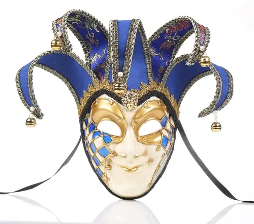 Vista 18 de Máscara veneciana de cara completa para carnaval, Mardi Gras, cosplay, Halloween, fiesta, decoración de pared