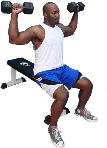 Vista 8 de TDS Banco de pesas plano Deluxe Utility flat bench with extra thick upholstery