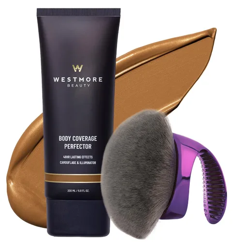 Vista 15 de Westmore Beauty Perfector y cepillo de cobertura corporal - Maquillaje Resplandor fresco 1C