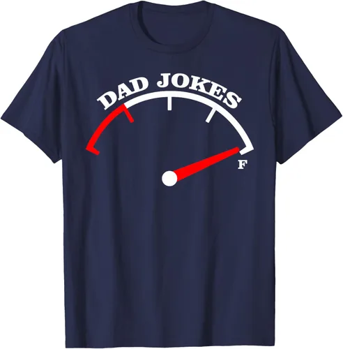 Vista 42 de Día del Padre Dad Jokes Fuel Car Pun Cargando Camiseta Padre, Negro